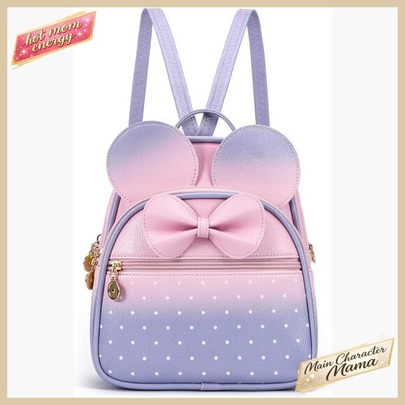 Polka Dot Mini Backpack Convertible Shoulder Bag Cute Y2K Chic Daypack main image 5